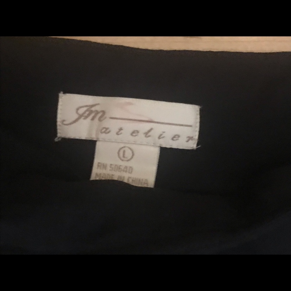 JM Atelier Dressy Black Palazzo Pants-L - Picture 2 of 2